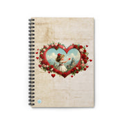 Heart of Dreams Spiral Notebook - Ruled Line - Vintage Vibes - Romance Lovers