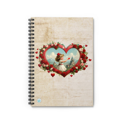 Heart of Dreams Spiral Notebook - Ruled Line - Vintage Vibes - Romance Lovers