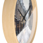 Winter Whispers in Edinburgh Wall Clock - Travel Lover - Edinburgh Scotland