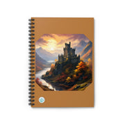 Castle in Autumn Spiral Notebook - Ruled Line for Creative Minds - Fantasy Landscape