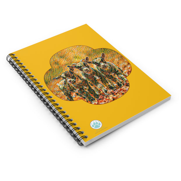 Three Kids Spiral Notebook – Cute Goat Design for Nature Lovers