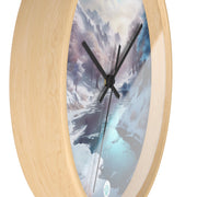 Winter's Embrace Wall Clock - Tranquil Home Decor - Nature Lovers