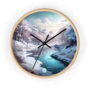 Winter's Embrace Wall Clock - Tranquil Home Decor - Nature Lovers