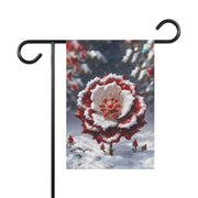 Grace in Frost Garden Banner - Tudor Rose - Winter Beauty