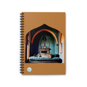 Teal Leopard Spiral Notebook - Ruled Lines, Ideal for Animal Lovers and Journaling - Cozy Cat