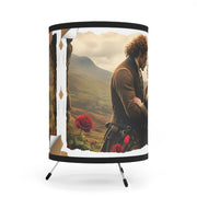 Highland Hearts Tripod Lamp - Perfect for Lovers of Outlander