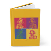 Jeanne d'Arc2 Pop Art in Gold Hardcover Journal Matte