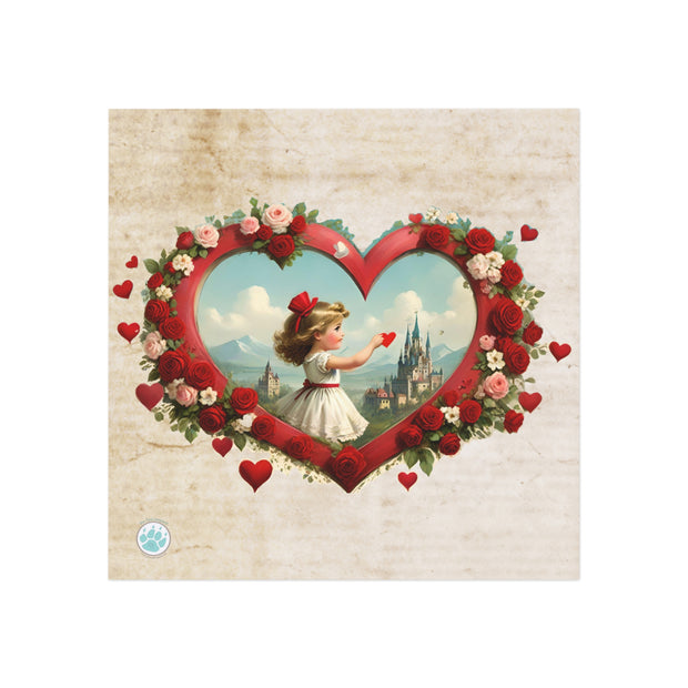 Heart of Dreams Square Magnet - Vintage Vibes - Sweet Romance