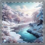 Winter's Embrace Ceramic Coaster - Nature Lovers