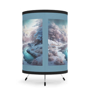 Winter's Embrace Lamp Shade - Tripod - Nature Lovers - Snowy Winter Landscape