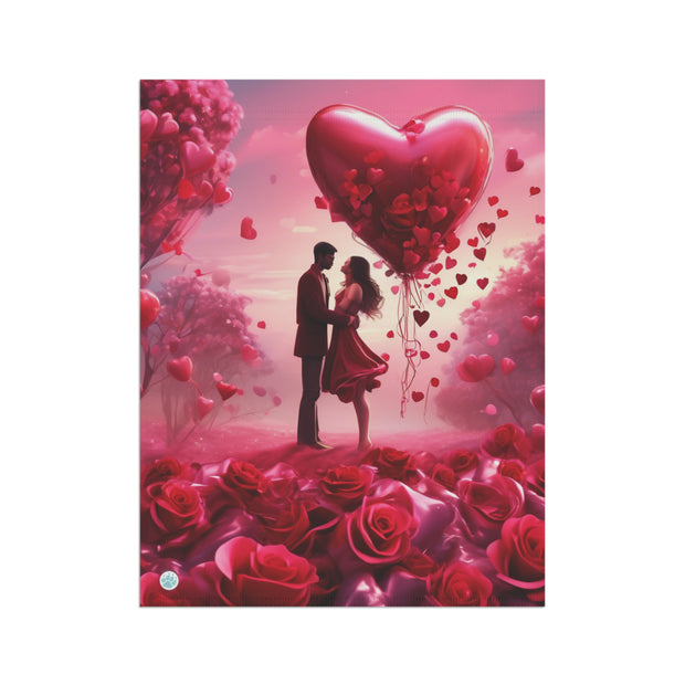 Whispers of Love Garden Banner - Romantic Artwork