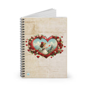 Heart of Dreams Spiral Notebook - Ruled Line - Vintage Vibes - Romance Lovers