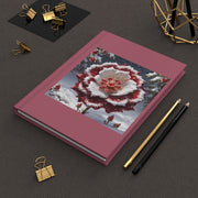 Grace in Frost Hardcover Journal Matte in Pink - Tudor Rose - Winter Beauty