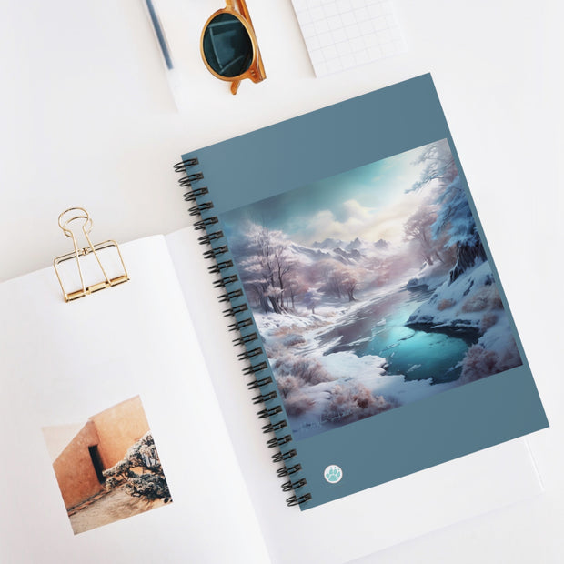 Winter's Embrace Spiral Notebook - Ruled Lined Journal for Nature Lovers