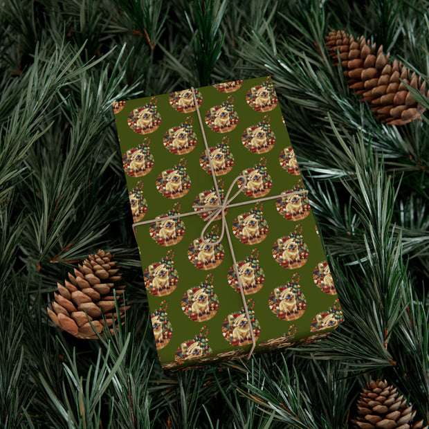 Kitten's First Holiday Wrapping Paper - Sweet Kitten Design