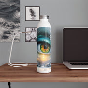 Mother Nature's Gaze Water Bottle - Winter Landscape Artwork