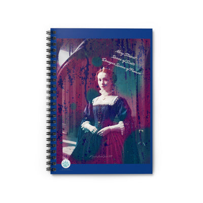 Mary Queen of Scots Spiral Notebook with Ruled Lines - Inspired by Classic Portraits