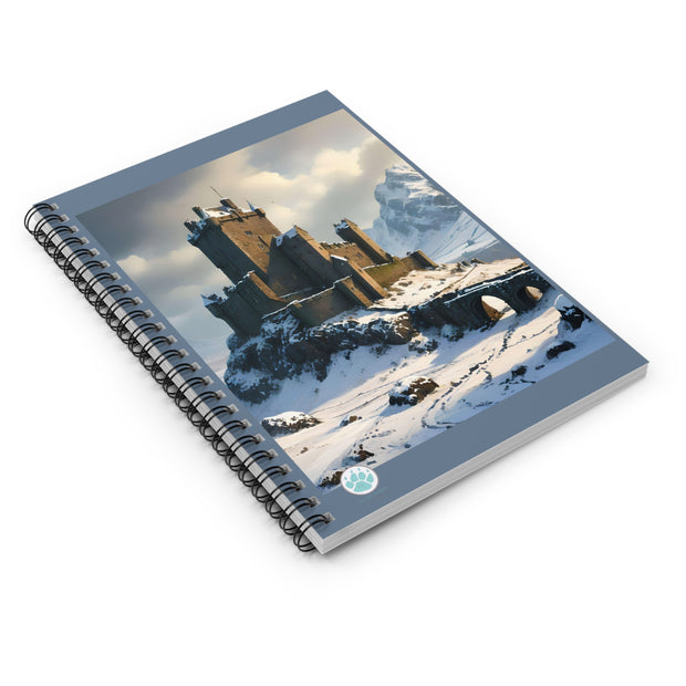 Whispers of Winter's Past  Spiral Notebook - Ruled Line - Architecture Lovers - Castle Lovers