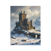 Whispers of Winter's Past Garden & House Banner - Castle In Winter - Architecture Lovers - Castle Lovers