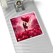 Whispers of Love Square Stickers - Valentines Day - Romance