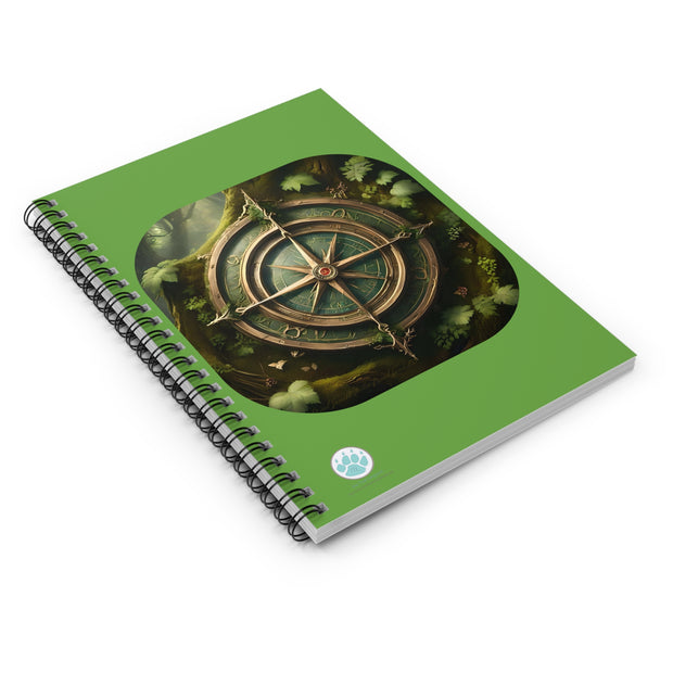 Lost Compass Spiral Notebook - Perfect for Nature Lovers and Dreamers - Whimsical Compass