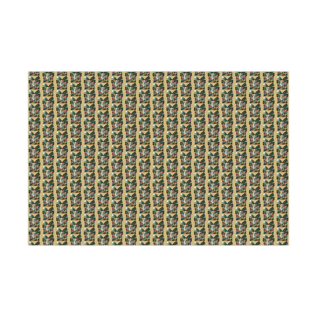 Corgi Trouble Wrapping Paper - Christmas Corgi Artwork