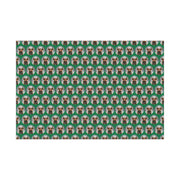 Jingle Coo in Green Wrapping Paper - Christmas Gift Wrap - Highland Coo - Scottish Cow