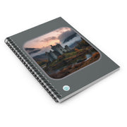 Castle in Autumn2 Spiral Notebook - Ruled Line with Castle Design - Scenic Landscape