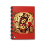 Timeless Affection Spiral Notebook - Steampunk - Valentine Artwork