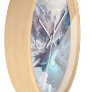 Winter's Embrace Wall Clock - Tranquil Home Decor - Nature Lovers