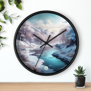 Winter's Embrace Wall Clock - Tranquil Home Decor - Nature Lovers