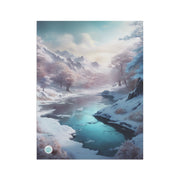 Winter's Embrace House Banner - Serene Winter Wonderland Artwork