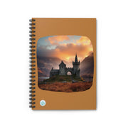 Castle in Autumn3 Spiral Notebook - Ruled Line for Dreamers and Creatives - Magical Landscape