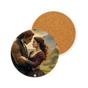 Highland Hearts Ceramic Coaster -  perfect for fans of Outlander