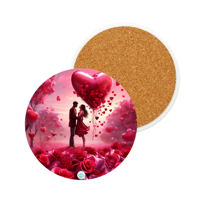 Whispers of Love Ceramic Coaster - Valentines Day - Romance