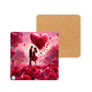 Whispers of Love Ceramic Coaster - Valentines Day - Romance