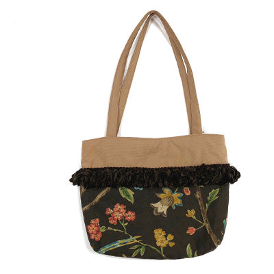 Tote Bag - Brown Floral