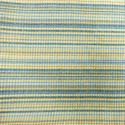 Knife Edge Lumbar Pillow Cover - 12x20 - Blue & Yellow Stripe